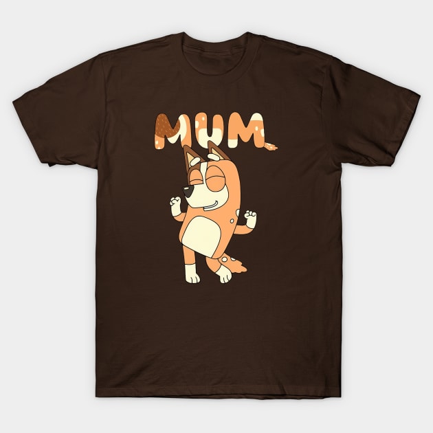 Bluey Mum Dance T-Shirt by Stereoferment